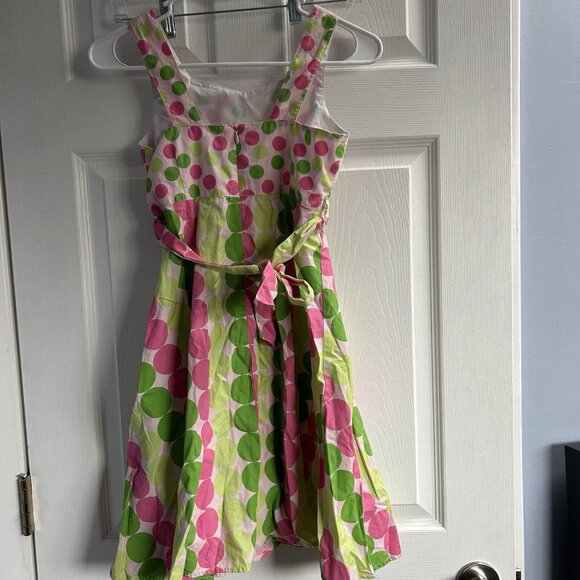 Miss Attitude Girls 10 Polka Dot Dress Vtg Barbie Fairy Easter Cottagecore - Picture 2 of 9